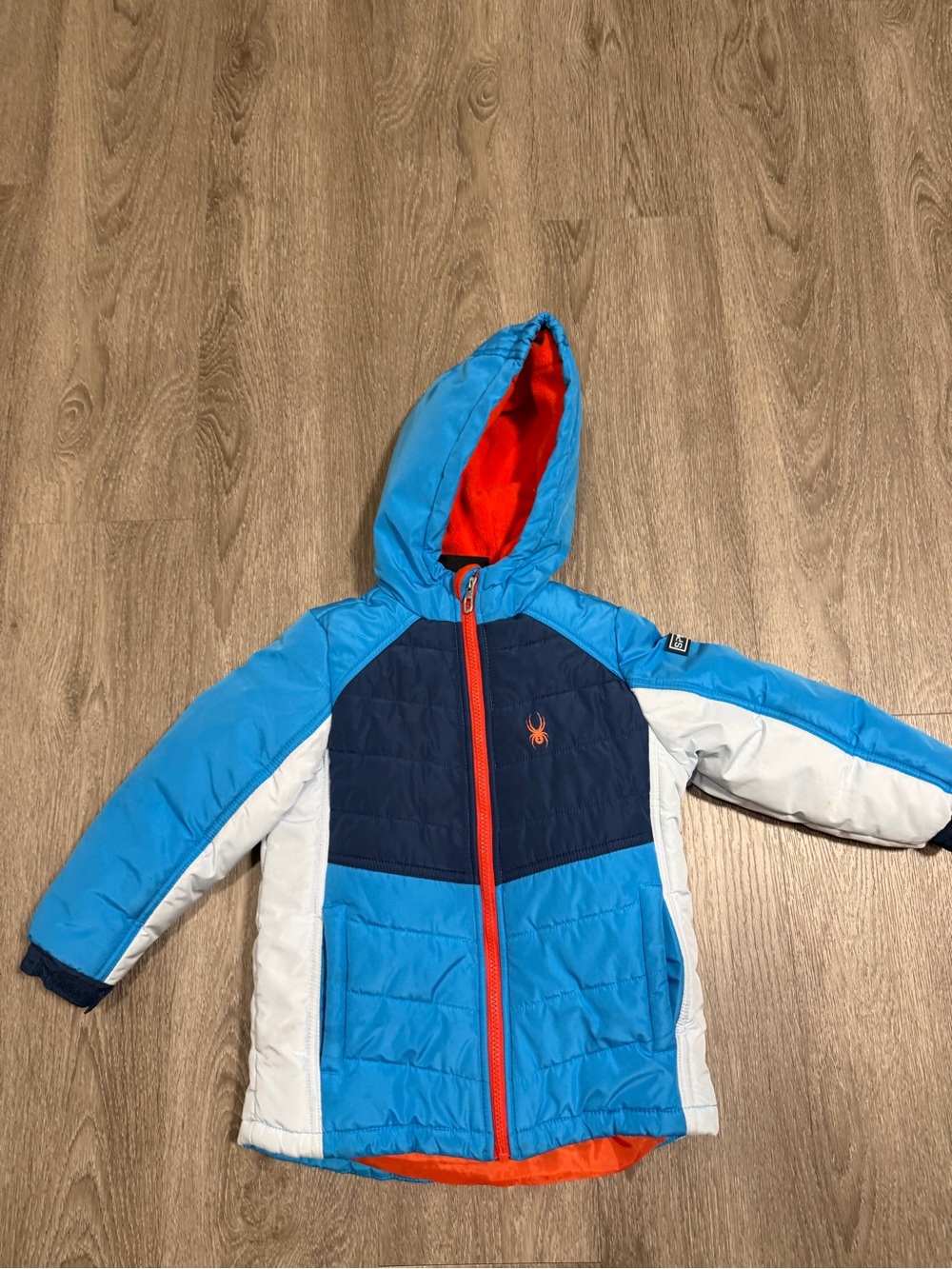 Spyder Boys  Jacket  Size 4T Winter Cold Weather Blue Ski Warm Jacket All Season